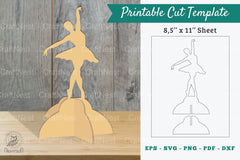 Ballet Dance Printable Cut Template Clipart Bundle - CraftNest - Digital Crafting and Art