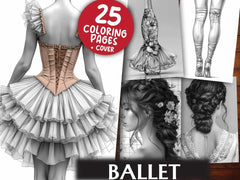 Ballet Coloring Books - CraftNest - Digital Crafting and Art