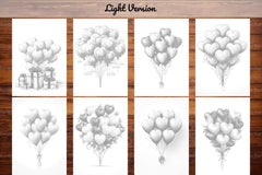 Balloon Valentines Day Coloring Books - CraftNest