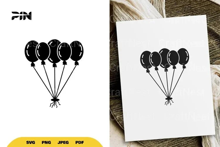 Kawaii Balloons SVG Bundle - CraftNest - Digital Crafting and Art