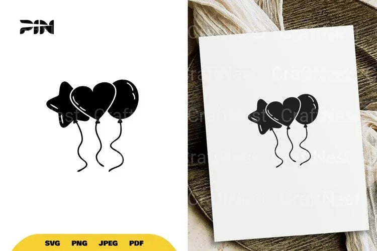 Kawaii Balloons SVG Bundle - CraftNest - Digital Crafting and Art