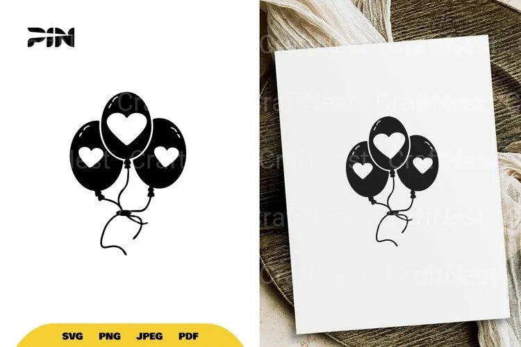Kawaii Balloons SVG Bundle - CraftNest - Digital Crafting and Art
