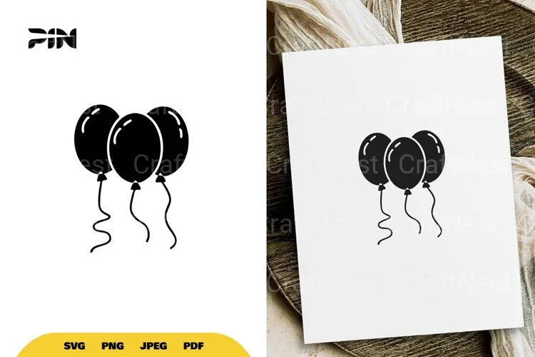 Kawaii Balloons SVG Bundle - CraftNest - Digital Crafting and Art