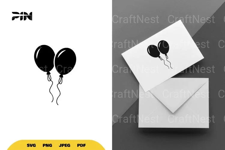 Balloons Party SVG Bundle - CraftNest - Digital Crafting and Art