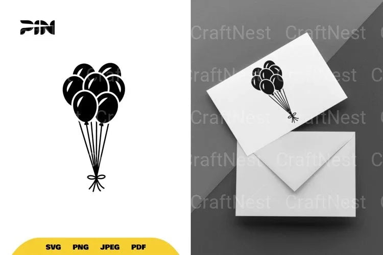 Balloons Party SVG Bundle - CraftNest - Digital Crafting and Art