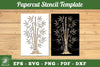 Bamboo Paper Cut Stencil Clipart Bundle