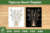 Bamboo Paper Cut Stencil Clipart Bundle