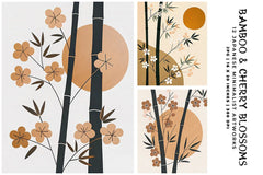 Bamboo Cherry Blossoms - Asian - CraftNest - Digital Crafting and Art