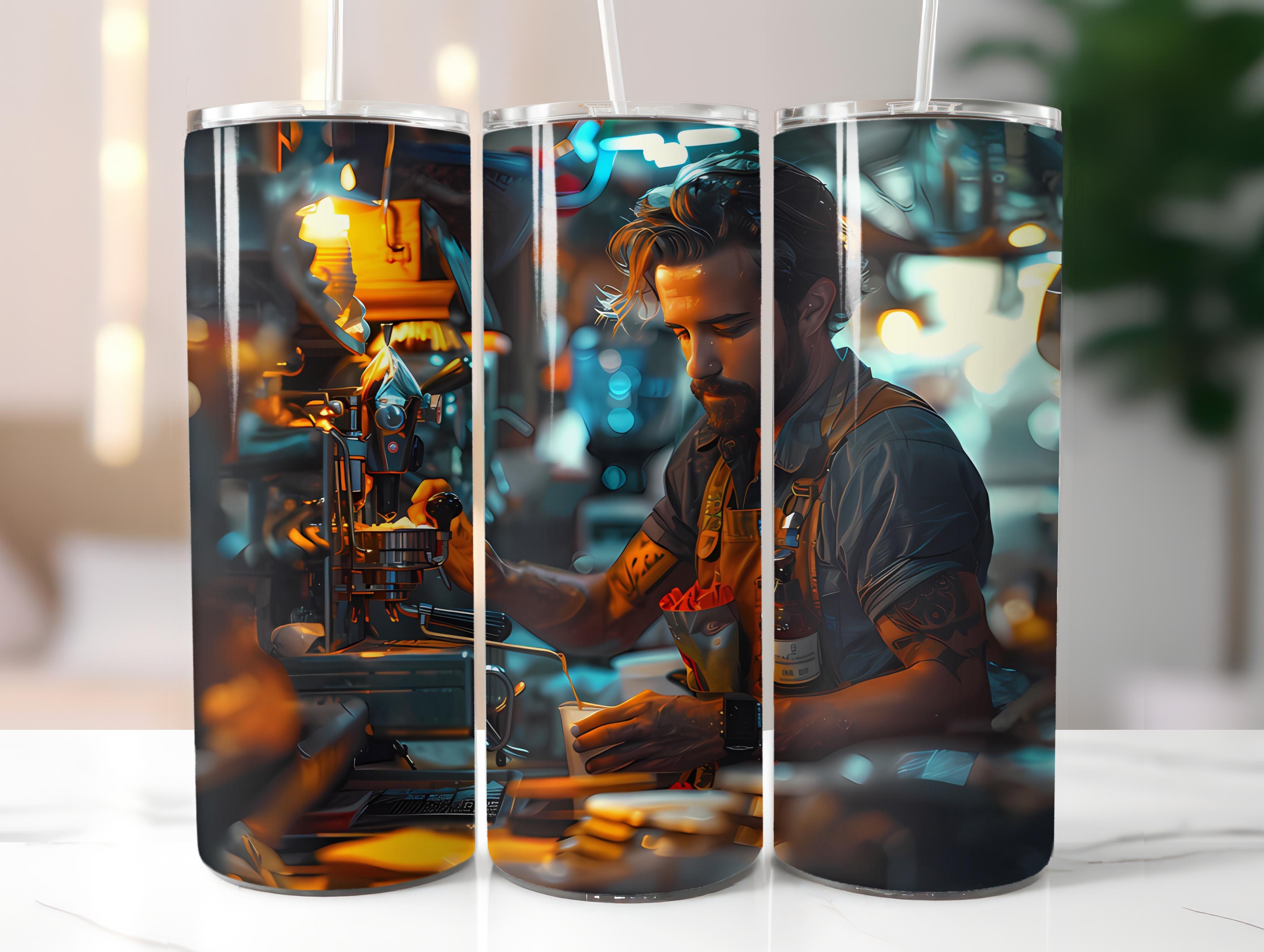 Barista Profession 1 Tumbler Wrap - CraftNest - Digital Crafting and Art
