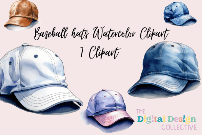Baseball Hats Clipart Bundle - CraftNest - Digital Crafting and Art