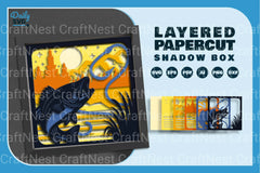 Bash Fish Fishing Papercut SVG Bundle - CraftNest - Digital Crafting and Art