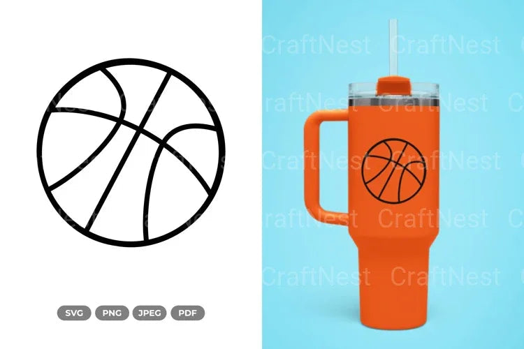 Basketball Doodle Sport Ball Clipart Bundle - CraftNest - Digital Crafting and Art