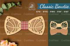 Basketball Laser Cut Bowtie Clipart Bundle - CraftNest - Digital Crafting and Art