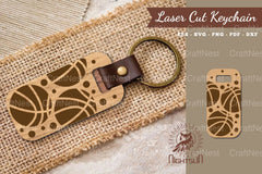 Basketball Laser Cut Keychain Design Bundle - CraftNest - Digital Crafting and Art