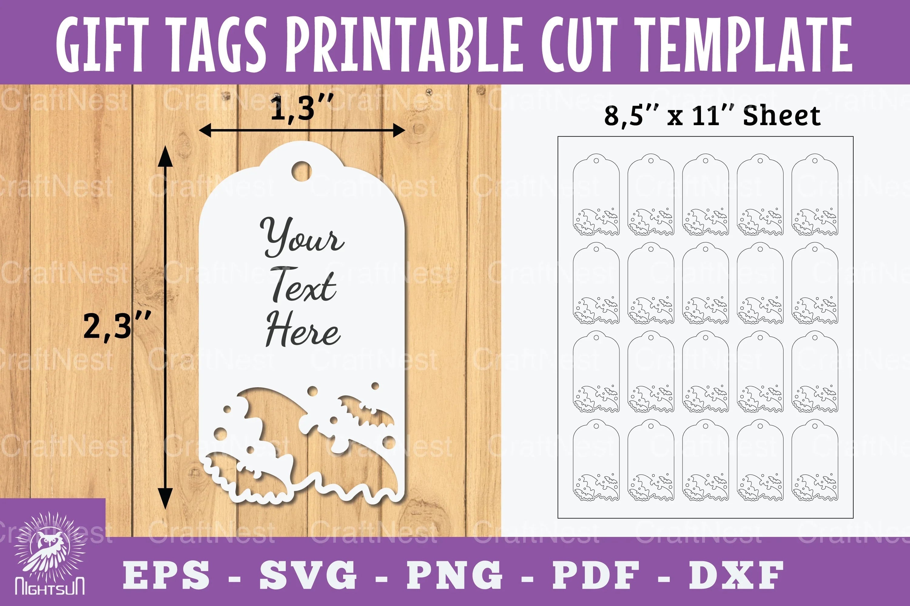 Printable Bat Gift Tags Clipart Bundle - CraftNest - Digital Crafting and Art