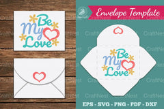 Be My Love Envelope Template Clipart Bundle - CraftNest - Digital Crafting and Art