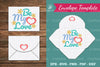 Be My Love Envelope Template Clipart Bundle