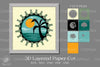 Beach 3D Light Box Paper Cut Design Bundle
