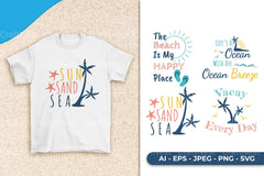 Beach Quote SVG Bundle - CraftNest - Digital Crafting and Art
