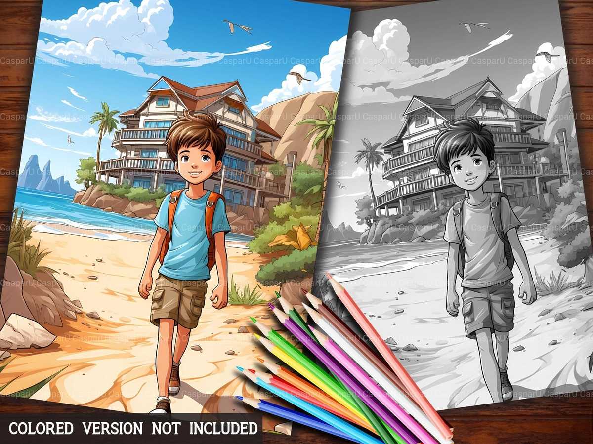 Beach Vacation Coloring Books - CraftNest