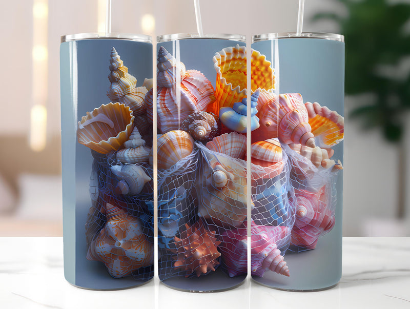 Beachcombing 7 Tumbler Wrap - CraftNest - Digital Crafting and Art
