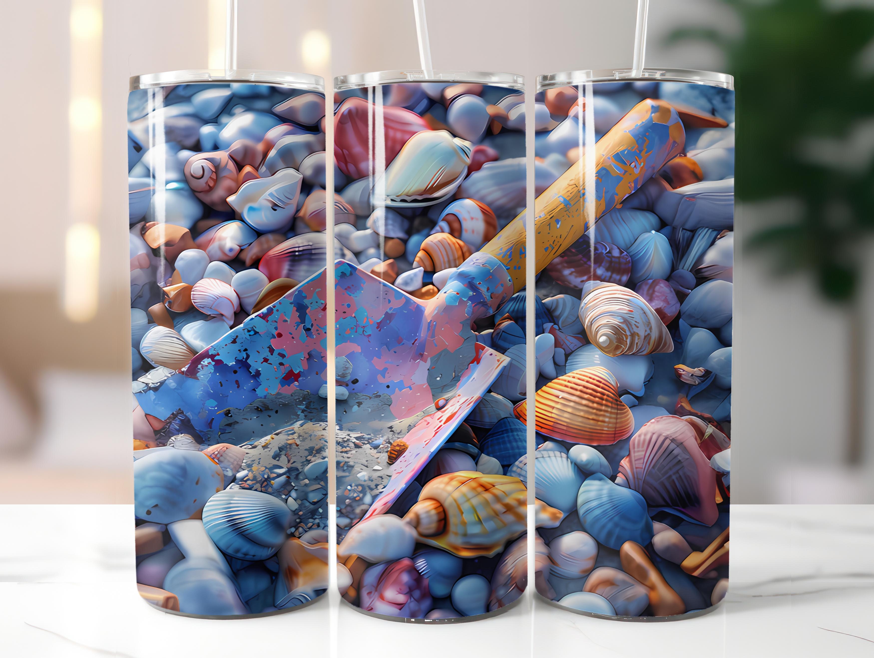 Beachcombing 1 Tumbler Wrap - CraftNest - Digital Crafting and Art