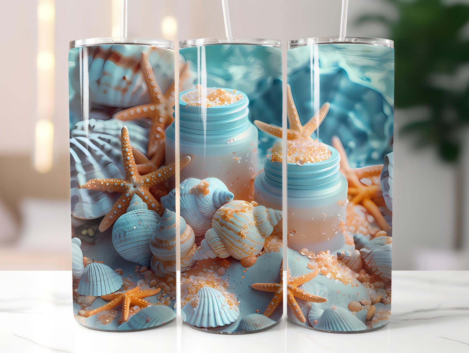 Beachcombing 2 Tumbler Wrap - CraftNest - Digital Crafting and Art
