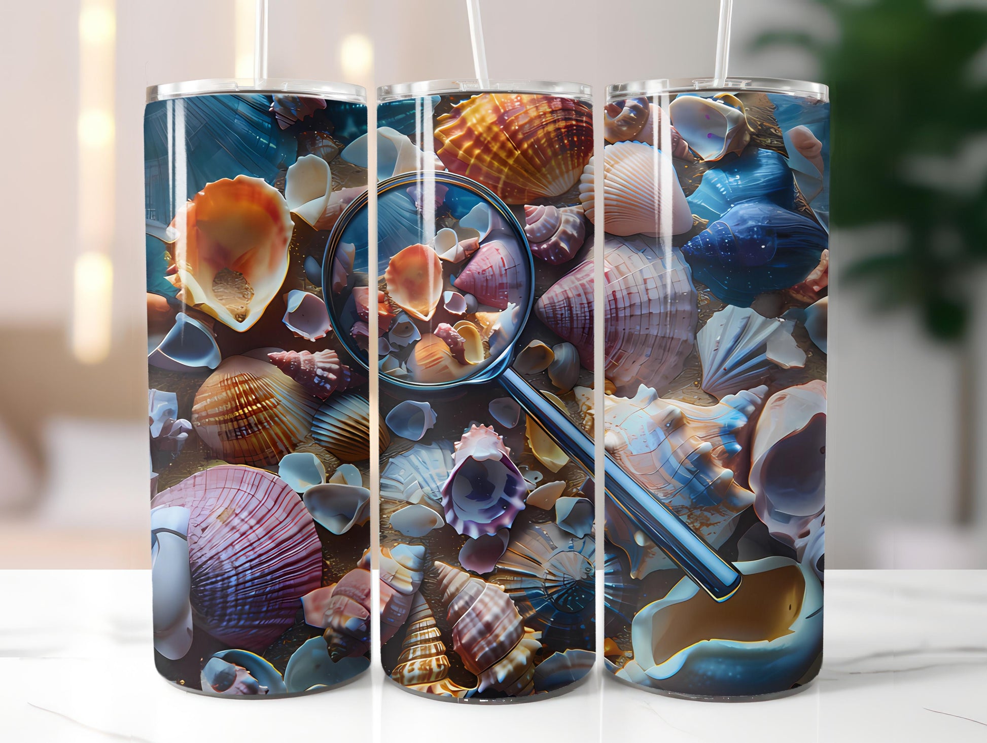 Beachcombing 2 Tumbler Wrap - CraftNest - Digital Crafting and Art