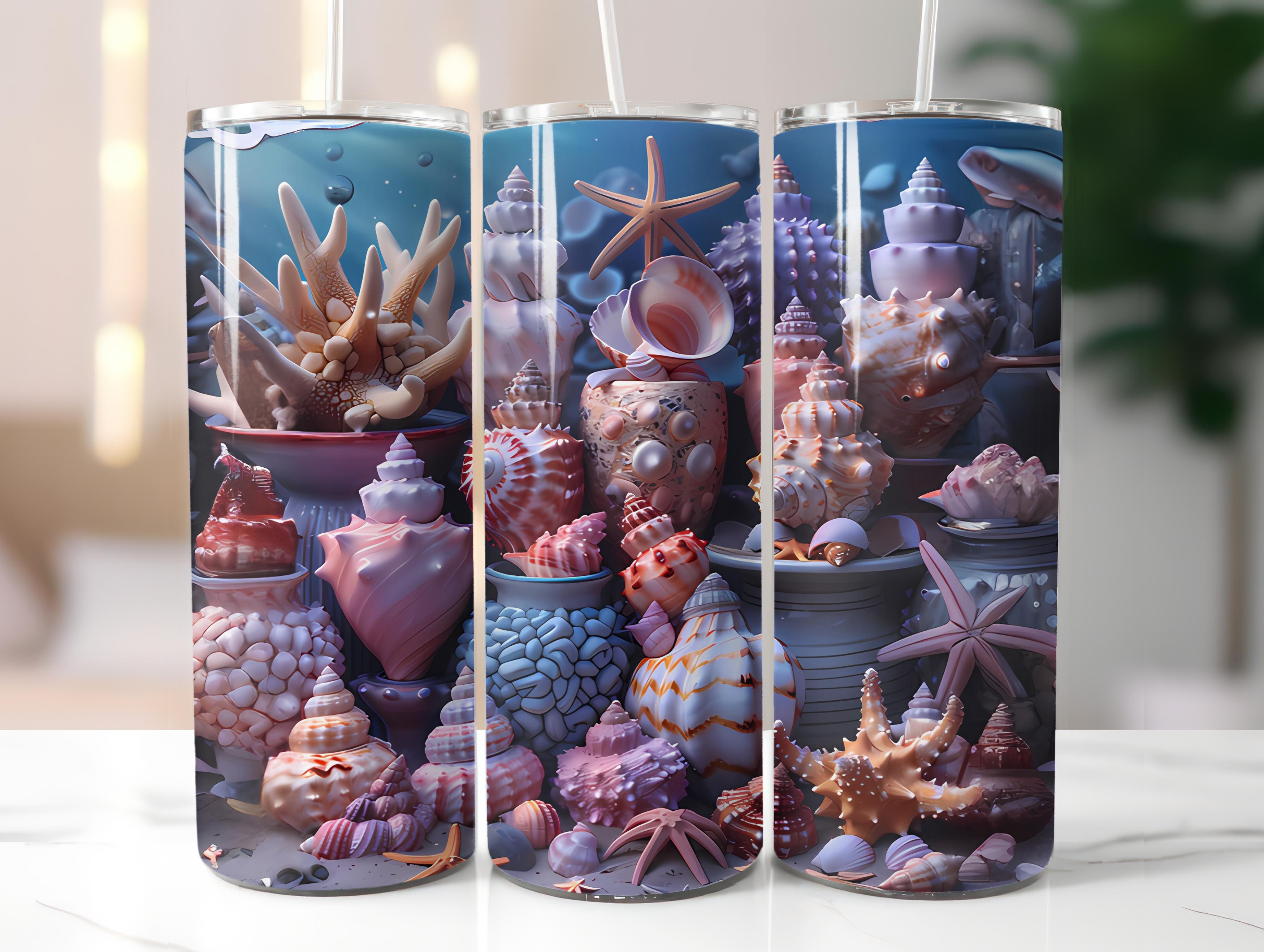Beachcombing 1 Tumbler Wrap - CraftNest - Digital Crafting and Art