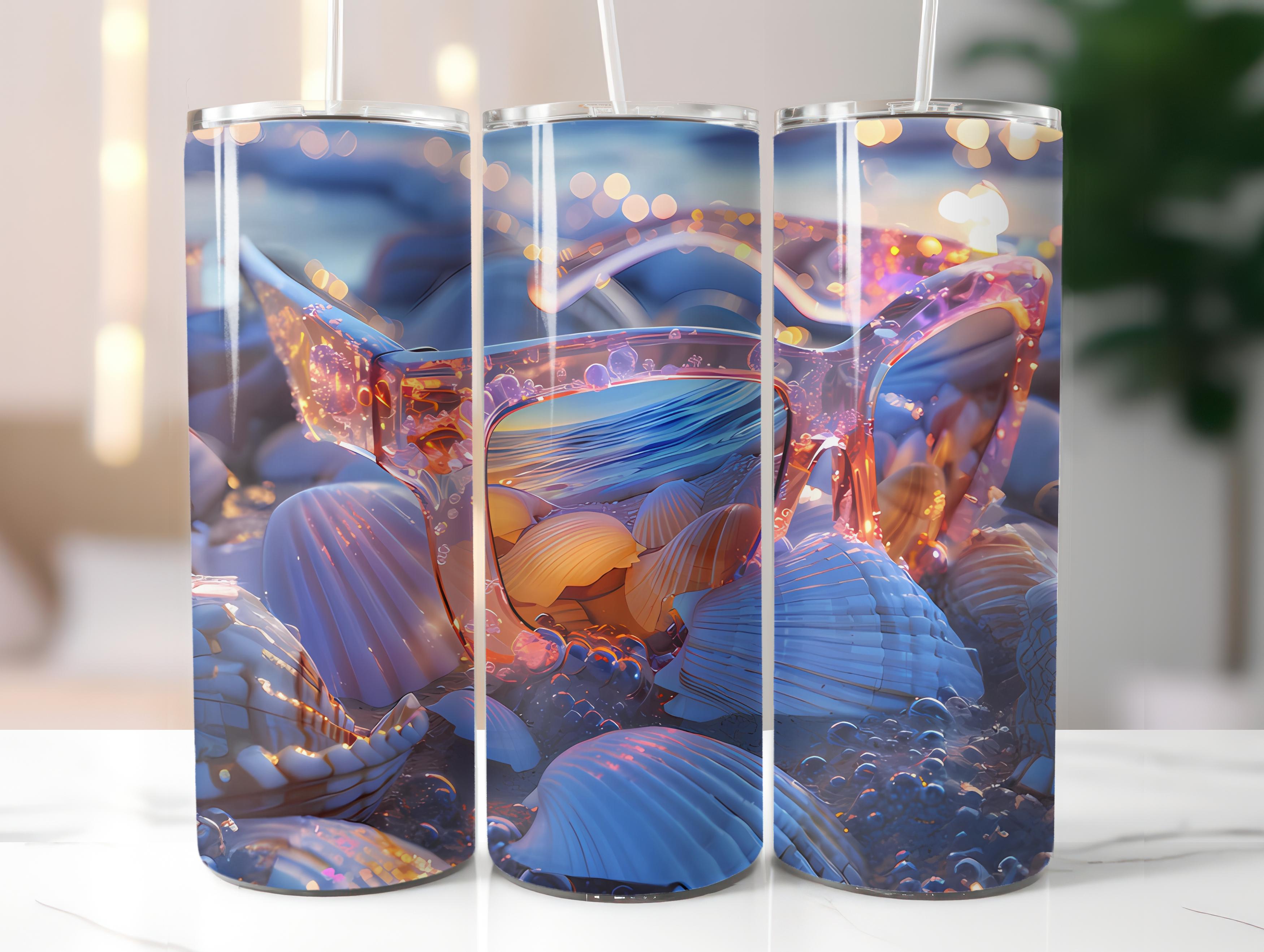 Beachcombing 4 Tumbler Wrap - CraftNest - Digital Crafting and Art