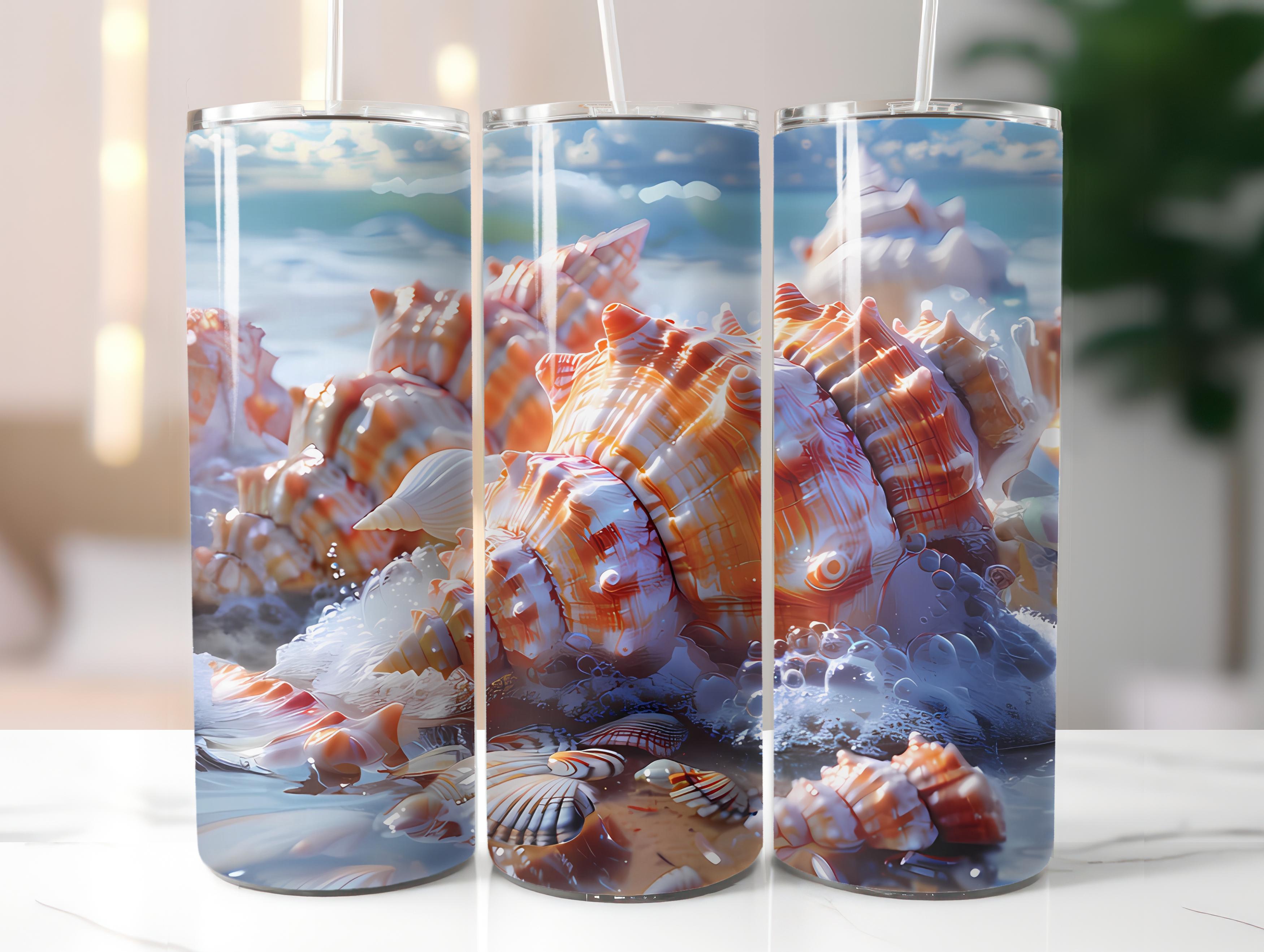 Beachcombing 3 Tumbler Wrap - CraftNest - Digital Crafting and Art