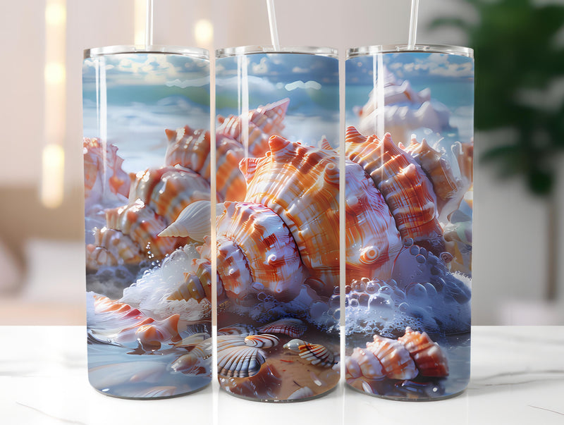 Beachcombing 3 Tumbler Wrap - CraftNest - Digital Crafting and Art