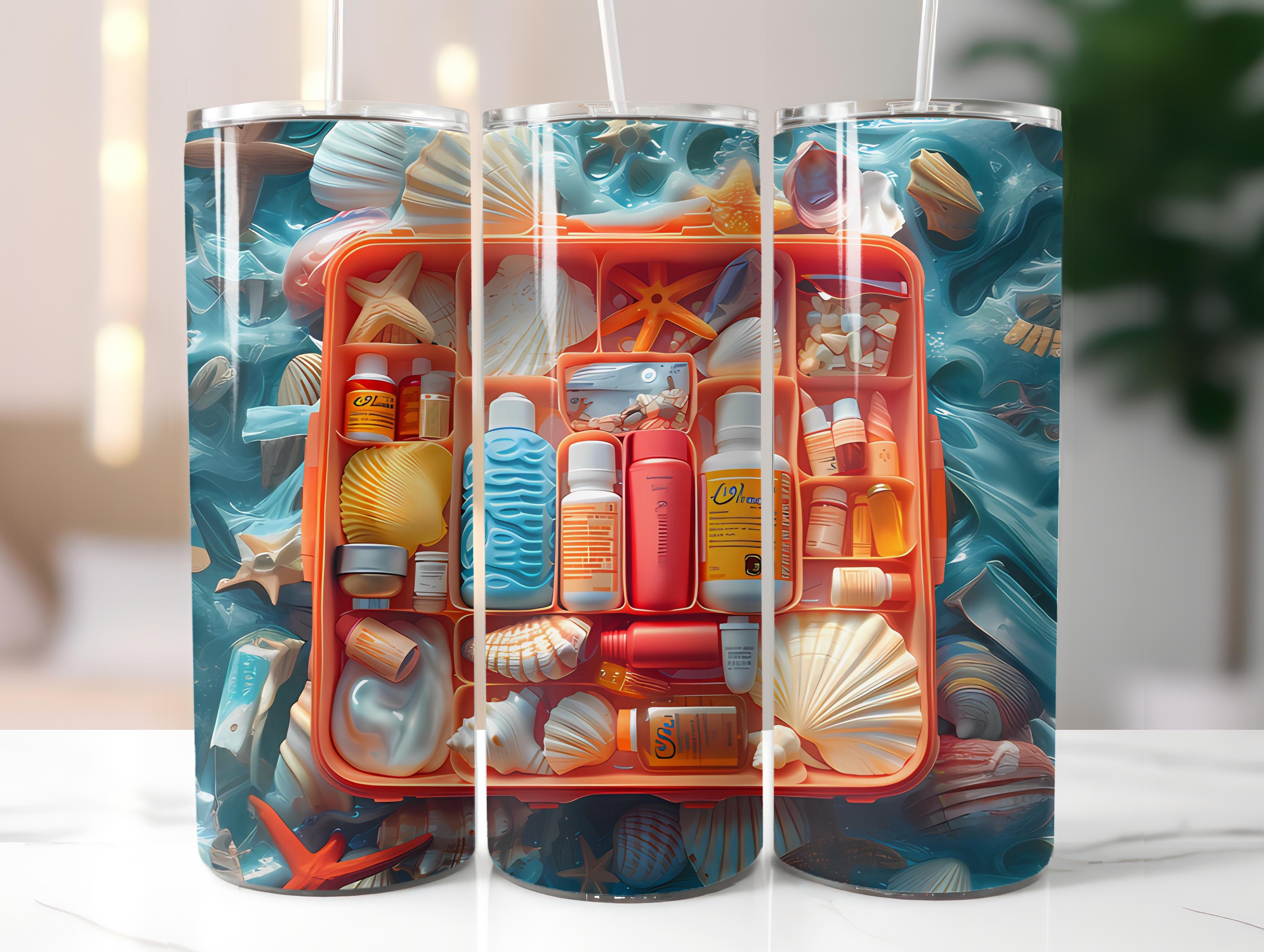 Beachcombing 2 Tumbler Wrap - CraftNest - Digital Crafting and Art
