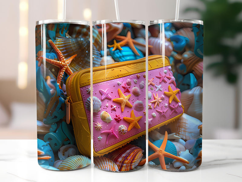 Beachcombing 1 Tumbler Wrap - CraftNest - Digital Crafting and Art