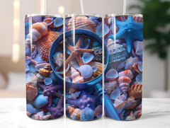 Beachcombing 2 Tumbler Wrap - CraftNest - Digital Crafting and Art