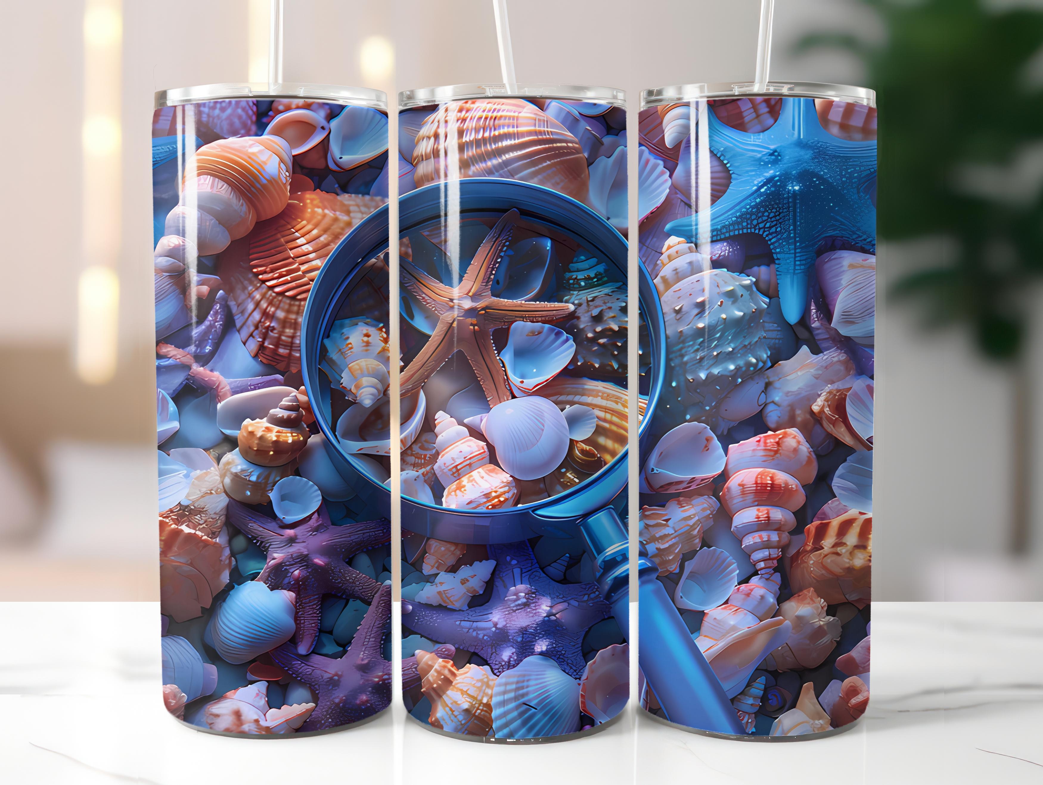 Beachcombing 2 Tumbler Wrap - CraftNest - Digital Crafting and Art
