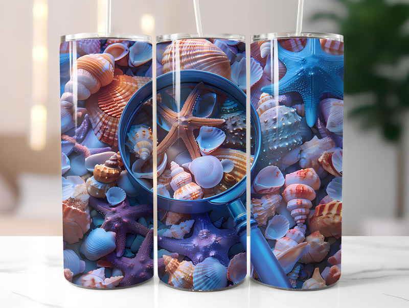 Beachcombing 2 Tumbler Wrap - CraftNest - Digital Crafting and Art