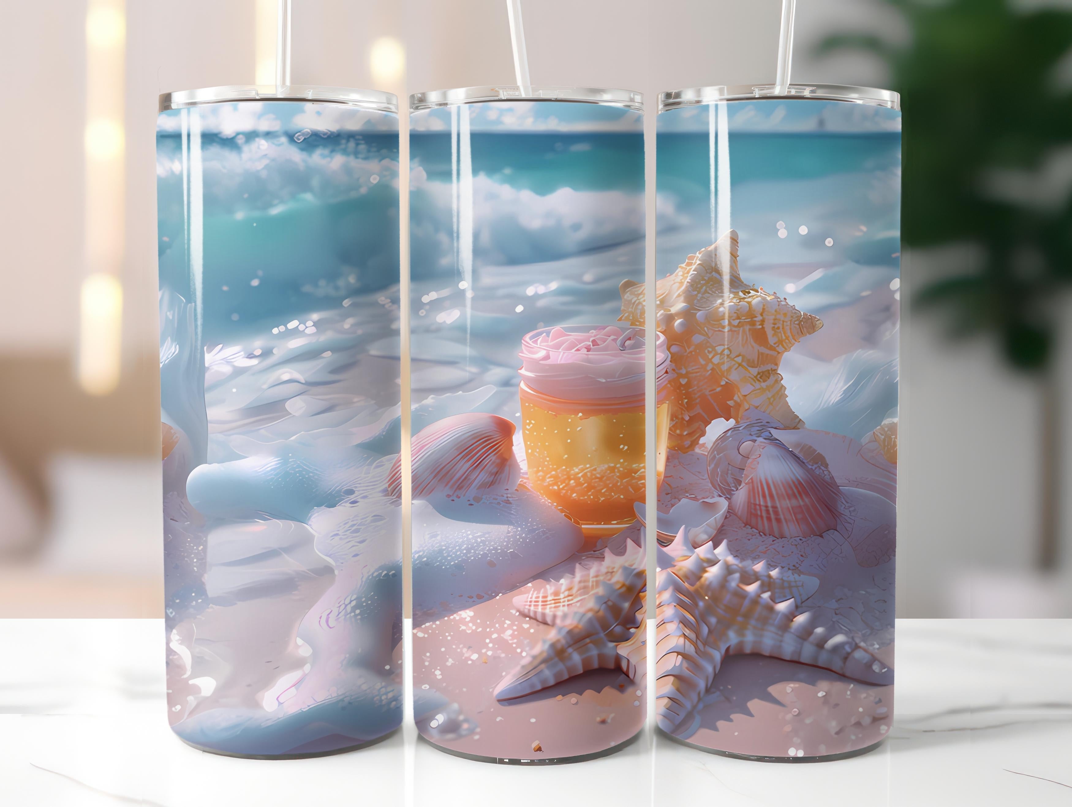 Beachcombing 6 Tumbler Wrap - CraftNest - Digital Crafting and Art