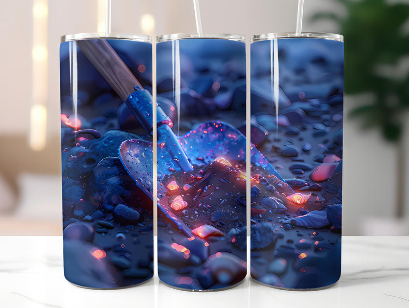 Beachcombing 3 Tumbler Wrap - CraftNest - Digital Crafting and Art