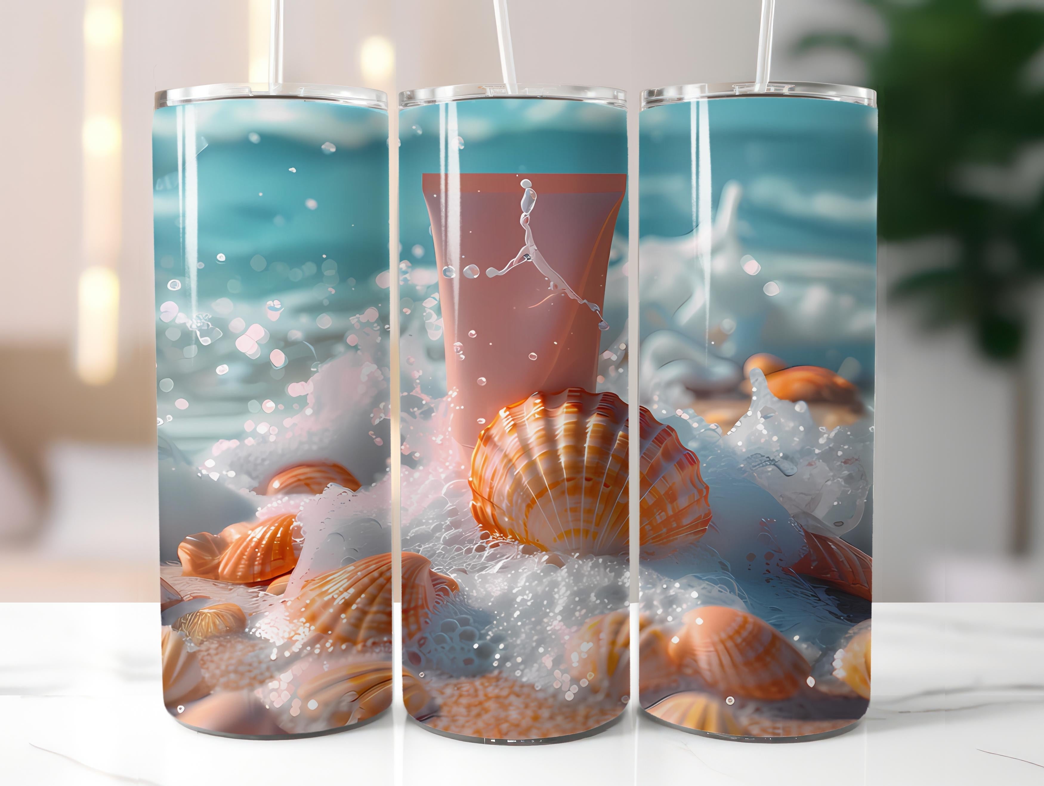 Beachcombing 5 Tumbler Wrap - CraftNest - Digital Crafting and Art