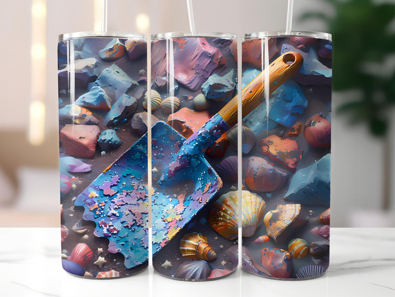 Beachcombing 1 Tumbler Wrap - CraftNest - Digital Crafting and Art