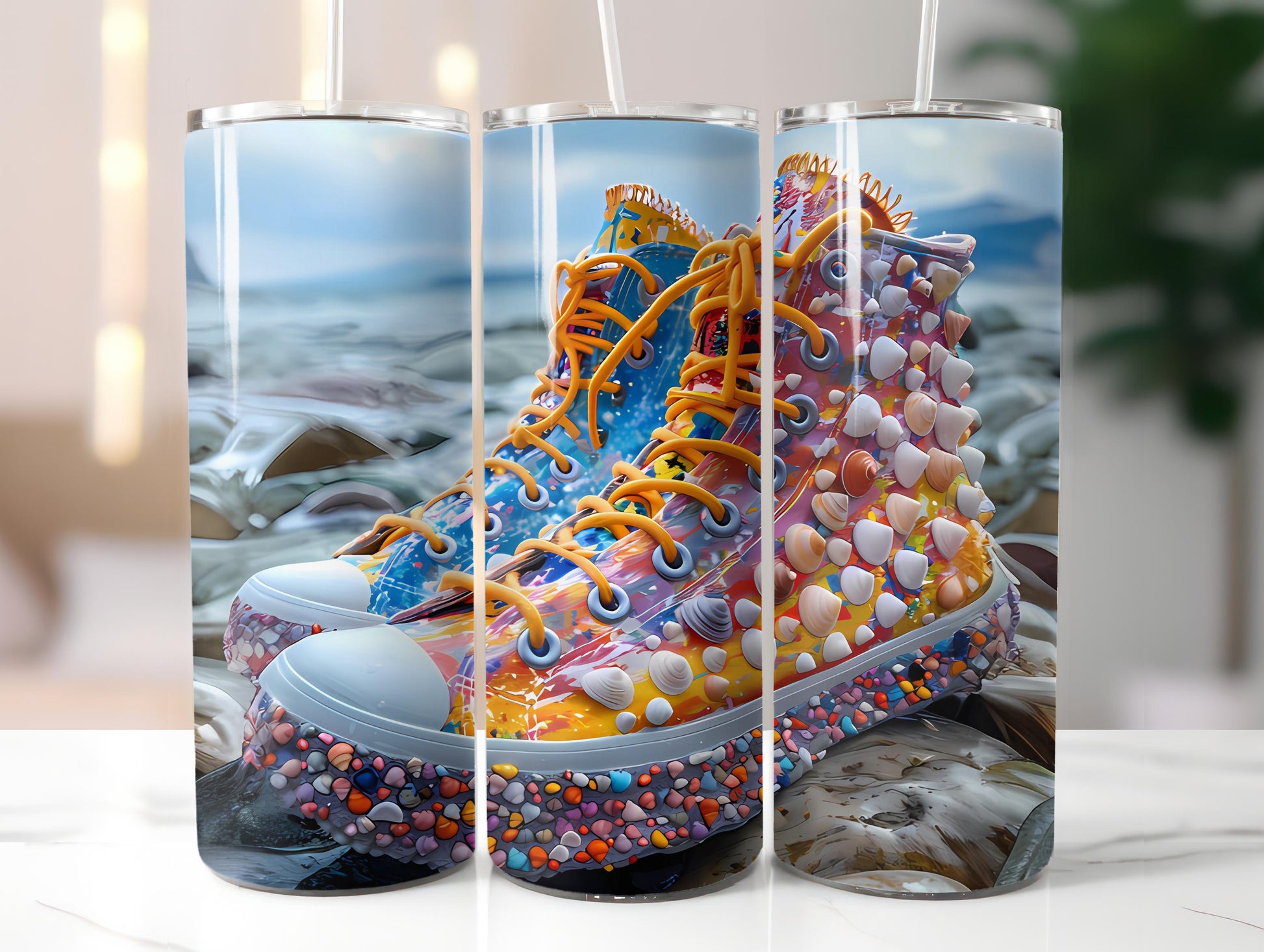 Beachcombing 3 Tumbler Wrap - CraftNest - Digital Crafting and Art