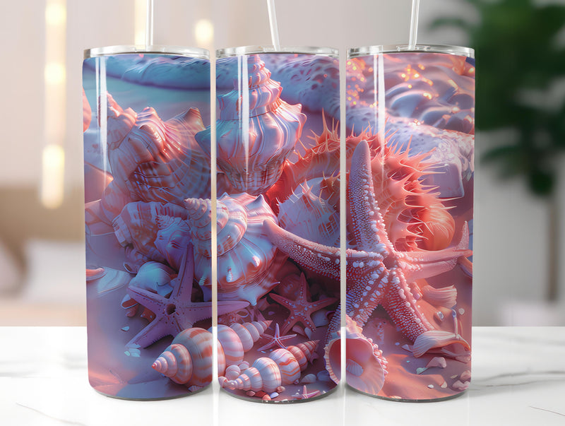 Beachcombing 1 Tumbler Wrap - CraftNest - Digital Crafting and Art