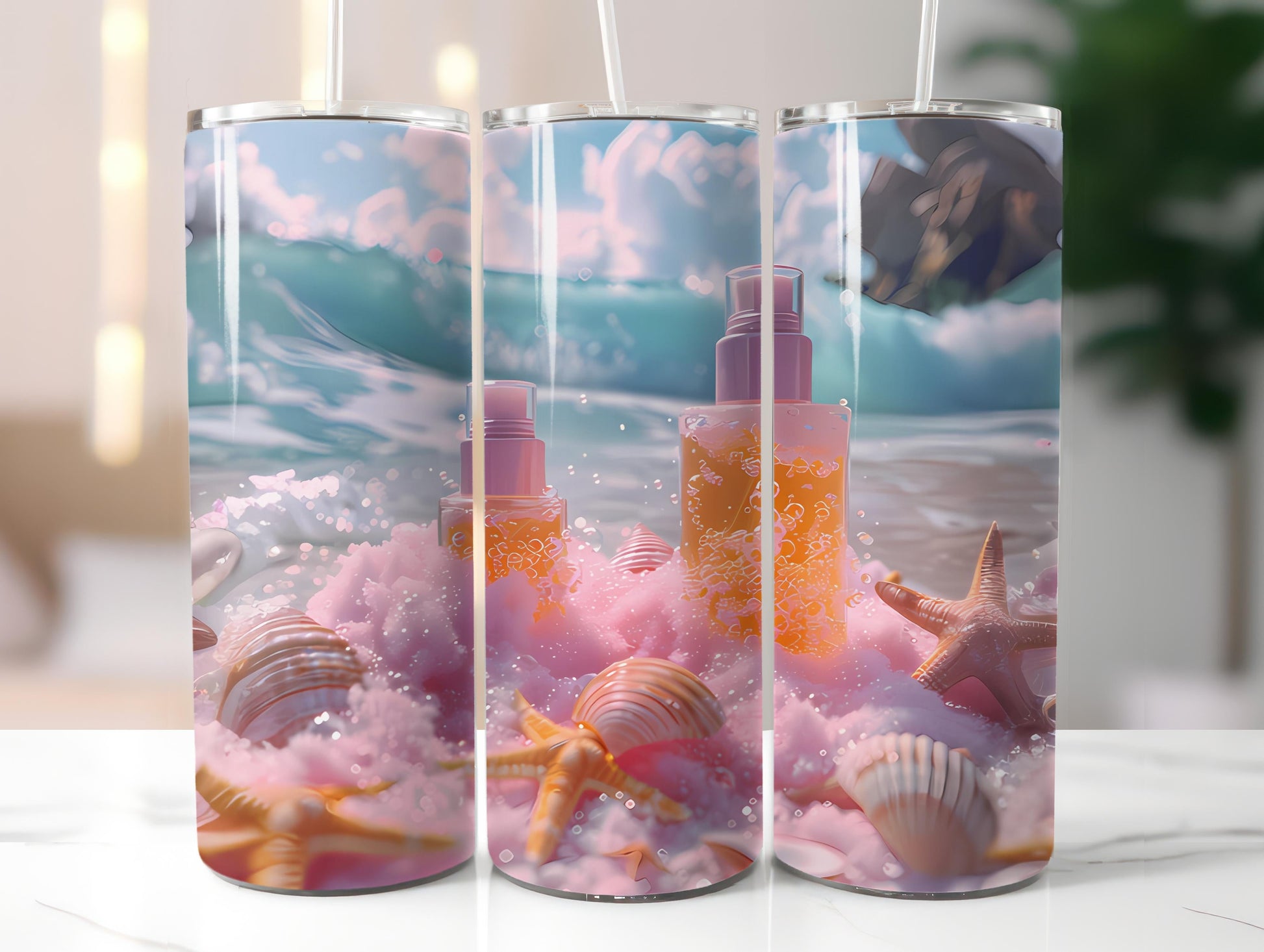 Beachcombing 3 Tumbler Wrap - CraftNest - Digital Crafting and Art