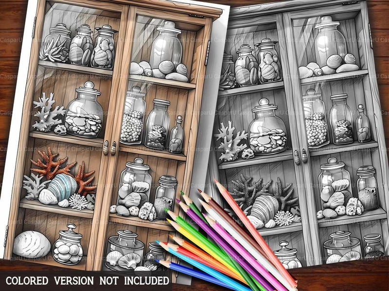Beachcombing Coloring Books - CraftNest - Digital Crafting and Art