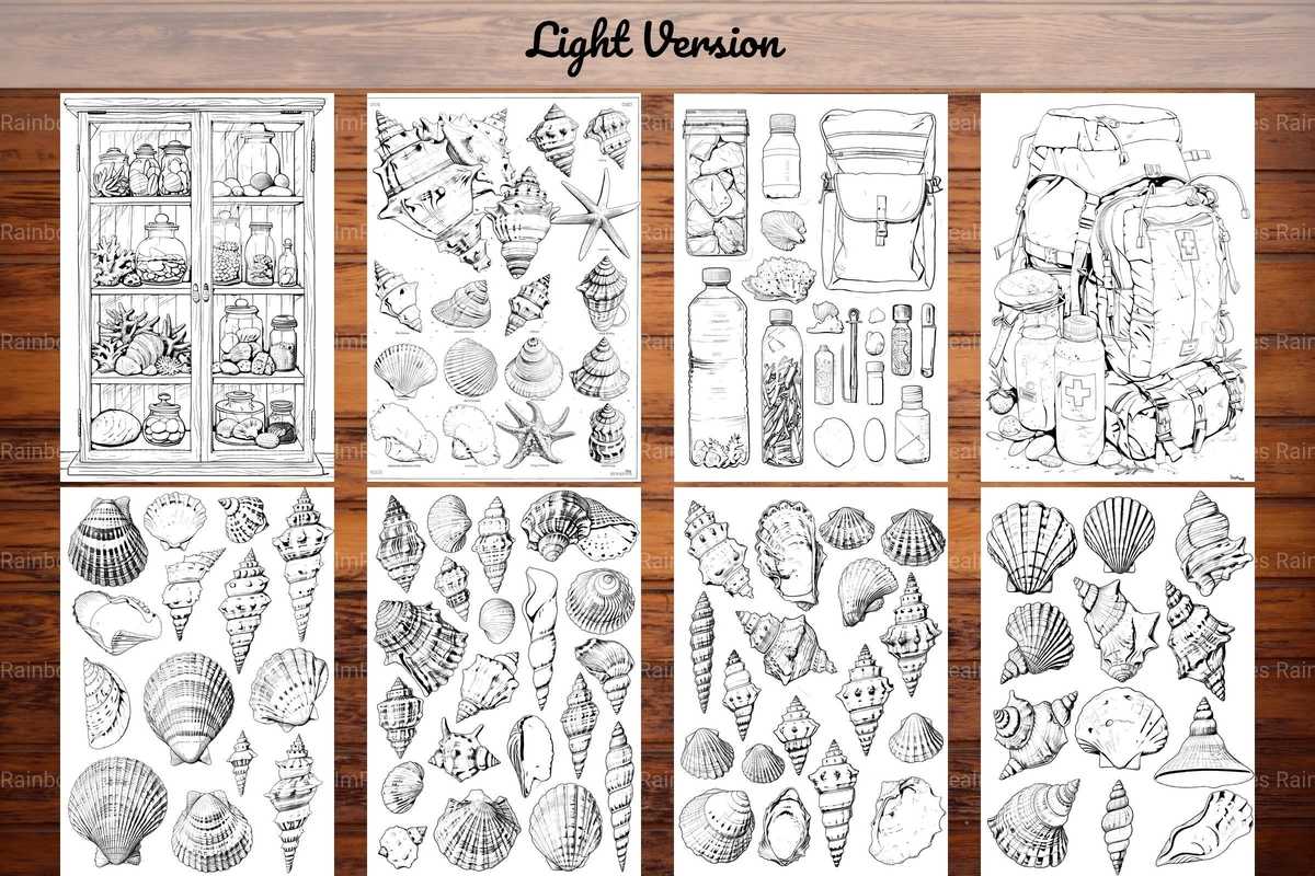 Beachcombing Coloring Books - CraftNest - Digital Crafting and Art