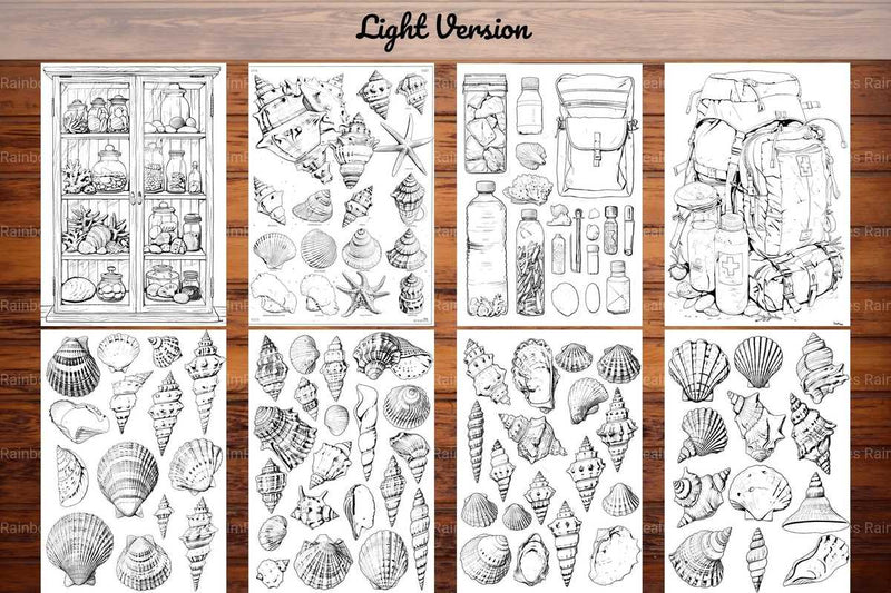 Beachcombing Coloring Books - CraftNest - Digital Crafting and Art