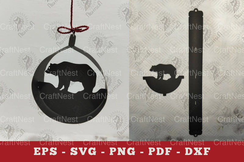 Bear Papercut Ornament Clipart Bundle - CraftNest - Digital Crafting and Art