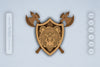 Bear Shield Laser Cut SVG Bundle