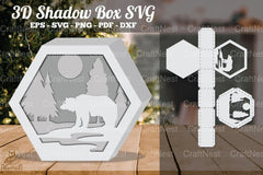 Bear in Forest 3D Shadow Box Clipart Bundle - CraftNest - Digital Crafting and Art